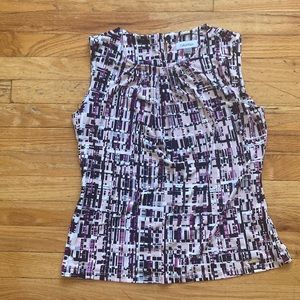 Calvin Klein Patterned Sleeveless Top